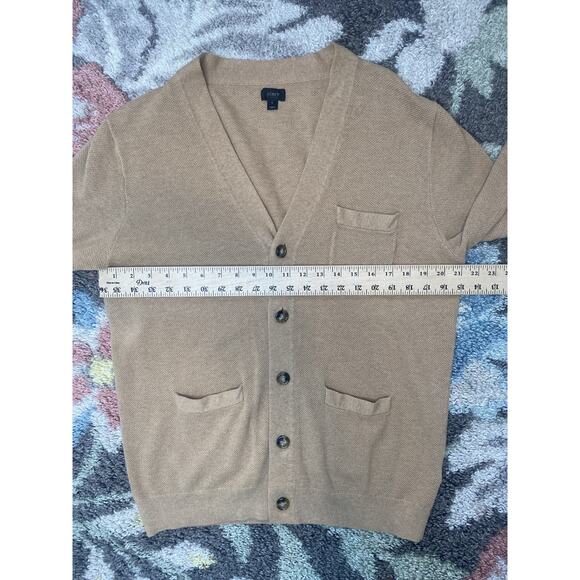J Crew Sweater Mens Size Large Cotton Cashmere Preppy Office Academia Cardigan - Picture 8 of 12